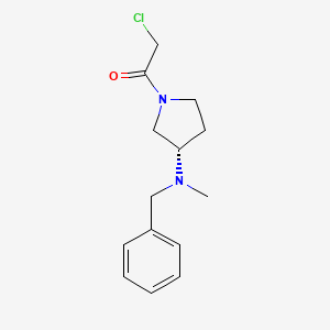 molecular formula C14H19ClN2O B7921114 1-[(S)-3-(Benzyl-methyl-amino)-pyrrolidin-1-yl]-2-chloro-ethanone 