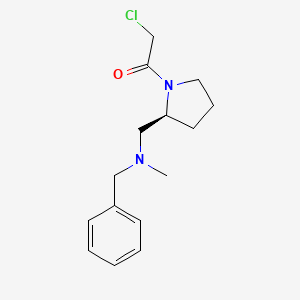 1-{(S)-2-[(Benzyl-methyl-amino)-methyl]-pyrrolidin-1-yl}-2-chloro-ethanone