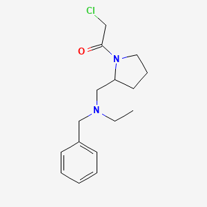 1-{2-[(Benzyl-ethyl-amino)-methyl]-pyrrolidin-1-yl}-2-chloro-ethanone