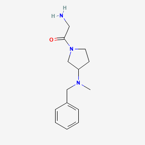 molecular formula C14H21N3O B7921197 2-Amino-1-[3-(benzyl-methyl-amino)-pyrrolidin-1-yl]-ethanone 