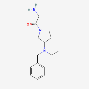 molecular formula C15H23N3O B7921224 2-Amino-1-[3-(benzyl-ethyl-amino)-pyrrolidin-1-yl]-ethanone 