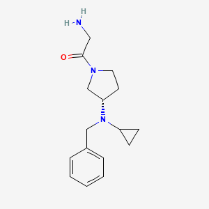 molecular formula C16H23N3O B7921255 2-Amino-1-[(S)-3-(benzyl-cyclopropyl-amino)-pyrrolidin-1-yl]-ethanone 