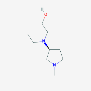 molecular formula C9H20N2O B7921391 2-[Ethyl-((S)-1-methyl-pyrrolidin-3-yl)-amino]-ethanol 