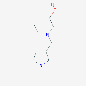 molecular formula C10H22N2O B7921399 2-[Ethyl-(1-methyl-pyrrolidin-3-ylmethyl)-amino]-ethanol 