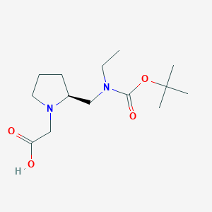 {(S)-2-[(tert-Butoxycarbonyl-ethyl-amino)-methyl]-pyrrolidin-1-yl}-acetic acid