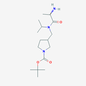 3-{[((S)-2-Amino-propionyl)-isopropyl-amino]-methyl}-pyrrolidine-1-carboxylic acid tert-butyl ester