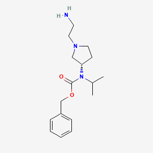 molecular formula C17H27N3O2 B7921450 [(S)-1-(2-Amino-ethyl)-pyrrolidin-3-yl]-isopropyl-carbamic acid benzyl ester 