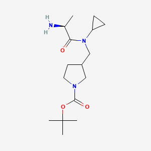 3-{[((S)-2-Amino-propionyl)-cyclopropyl-amino]-methyl}-pyrrolidine-1-carboxylic acid tert-butyl ester