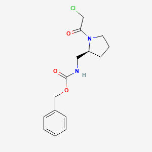 [(S)-1-(2-Chloro-acetyl)-pyrrolidin-2-ylmethyl]-carbamic acid benzyl ester