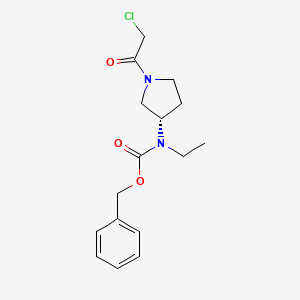 [(S)-1-(2-Chloro-acetyl)-pyrrolidin-3-yl]-ethyl-carbamic acid benzyl ester