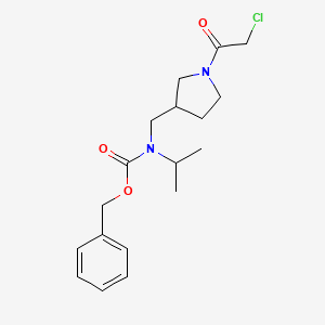 [1-(2-Chloro-acetyl)-pyrrolidin-3-ylmethyl]-isopropyl-carbamic acid benzyl ester