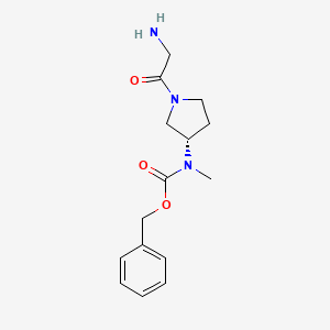 [(S)-1-(2-Amino-acetyl)-pyrrolidin-3-yl]-methyl-carbamic acid benzyl ester