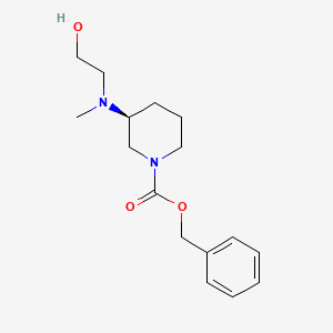 (S)-3-[(2-Hydroxy-ethyl)-methyl-amino]-piperidine-1-carboxylic acid benzyl ester