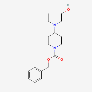 4-[Ethyl-(2-hydroxy-ethyl)-amino]-piperidine-1-carboxylic acid benzyl ester