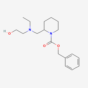 2-{[Ethyl-(2-hydroxy-ethyl)-amino]-methyl}-piperidine-1-carboxylic acid benzyl ester