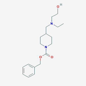 4-{[Ethyl-(2-hydroxy-ethyl)-amino]-methyl}-piperidine-1-carboxylic acid benzyl ester