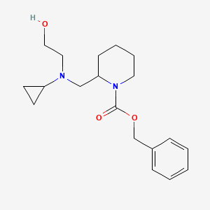 2-{[Cyclopropyl-(2-hydroxy-ethyl)-amino]-methyl}-piperidine-1-carboxylic acid benzyl ester