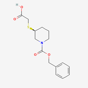 (S)-3-Carboxymethylsulfanyl-piperidine-1-carboxylic acid benzyl ester