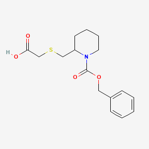 2-Carboxymethylsulfanylmethyl-piperidine-1-carboxylic acid benzyl ester