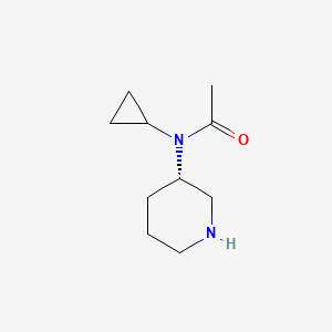 molecular formula C10H18N2O B7922258 (S)-N-Cyclopropyl-N-(piperidin-3-yl)acetamide 