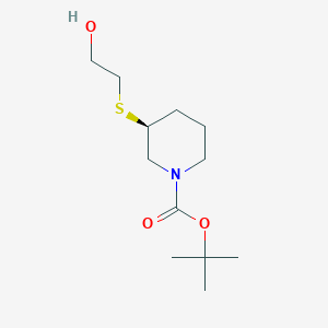 (S)-3-(2-Hydroxy-ethylsulfanyl)-piperidine-1-carboxylic acid tert-butyl ester