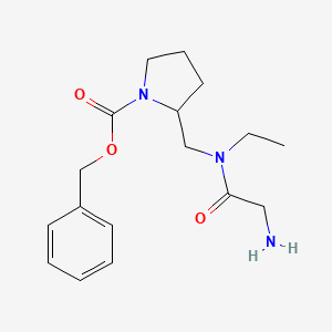 2-{[(2-Amino-acetyl)-ethyl-amino]-methyl}-pyrrolidine-1-carboxylic acid benzyl ester