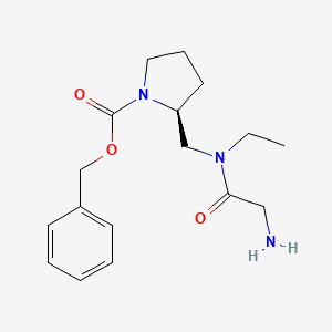 (S)-2-{[(2-Amino-acetyl)-ethyl-amino]-methyl}-pyrrolidine-1-carboxylic acid benzyl ester