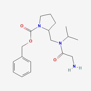 2-{[(2-Amino-acetyl)-isopropyl-amino]-methyl}-pyrrolidine-1-carboxylic acid benzyl ester