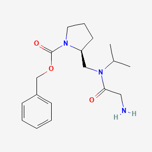 (S)-2-{[(2-Amino-acetyl)-isopropyl-amino]-methyl}-pyrrolidine-1-carboxylic acid benzyl ester