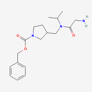 3-{[(2-Amino-acetyl)-isopropyl-amino]-methyl}-pyrrolidine-1-carboxylic acid benzyl ester