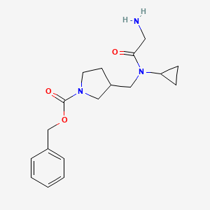 3-{[(2-Amino-acetyl)-cyclopropyl-amino]-methyl}-pyrrolidine-1-carboxylic acid benzyl ester