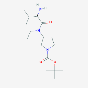 3-[((S)-2-Amino-3-methyl-butyryl)-ethyl-amino]-pyrrolidine-1-carboxylic acid tert-butyl ester