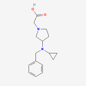 molecular formula C16H22N2O2 B7923074 [3-(Benzyl-cyclopropyl-amino)-pyrrolidin-1-yl]-acetic acid 