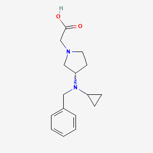 molecular formula C16H22N2O2 B7923075 [(S)-3-(Benzyl-cyclopropyl-amino)-pyrrolidin-1-yl]-acetic acid 