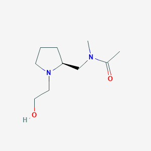 molecular formula C10H20N2O2 B7923094 N-[(S)-1-(2-Hydroxy-ethyl)-pyrrolidin-2-ylmethyl]-N-methyl-acetamide 