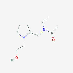 molecular formula C11H22N2O2 B7923123 N-Ethyl-N-[1-(2-hydroxy-ethyl)-pyrrolidin-2-ylmethyl]-acetamide 