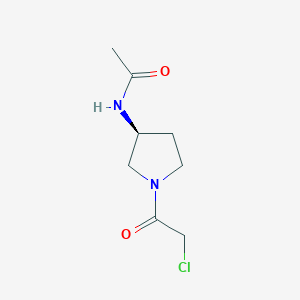 N-[(S)-1-(2-Chloro-acetyl)-pyrrolidin-3-yl]-acetamide