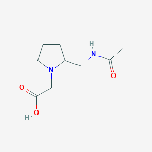 molecular formula C9H16N2O3 B7923214 [2-(Acetylamino-methyl)-pyrrolidin-1-yl]-acetic acid 