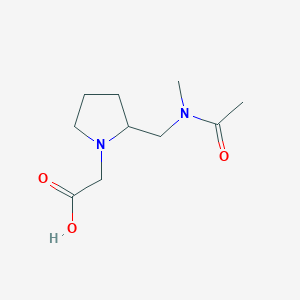 molecular formula C10H18N2O3 B7923233 {2-[(Acetyl-methyl-amino)-methyl]-pyrrolidin-1-yl}-acetic acid 