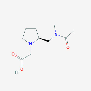 molecular formula C10H18N2O3 B7923240 {(S)-2-[(Acetyl-methyl-amino)-methyl]-pyrrolidin-1-yl}-acetic acid 