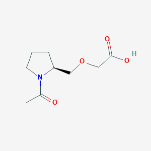 molecular formula C9H15NO4 B7923246 ((S)-1-Acetyl-pyrrolidin-2-ylmethoxy)-acetic acid 