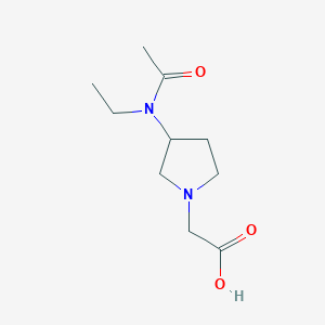 molecular formula C10H18N2O3 B7923250 [3-(Acetyl-ethyl-amino)-pyrrolidin-1-yl]-acetic acid 