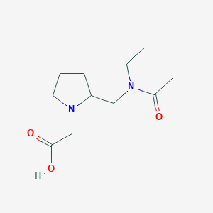 molecular formula C11H20N2O3 B7923255 {2-[(Acetyl-ethyl-amino)-methyl]-pyrrolidin-1-yl}-acetic acid 