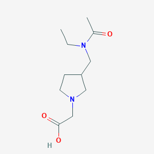 molecular formula C11H20N2O3 B7923266 {3-[(Acetyl-ethyl-amino)-methyl]-pyrrolidin-1-yl}-acetic acid 