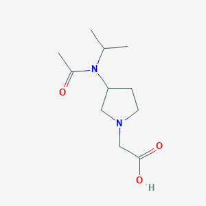molecular formula C11H20N2O3 B7923272 [3-(Acetyl-isopropyl-amino)-pyrrolidin-1-yl]-acetic acid 