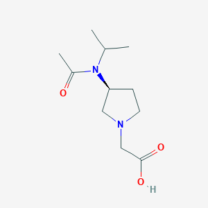 molecular formula C11H20N2O3 B7923275 [(S)-3-(Acetyl-isopropyl-amino)-pyrrolidin-1-yl]-acetic acid 