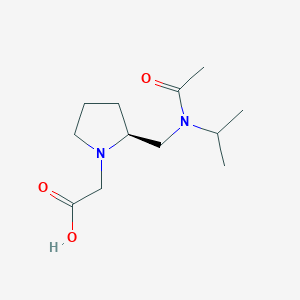 molecular formula C12H22N2O3 B7923279 {(S)-2-[(Acetyl-isopropyl-amino)-methyl]-pyrrolidin-1-yl}-acetic acid 