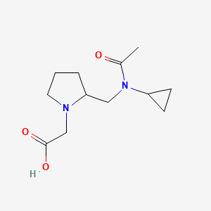 molecular formula C12H20N2O3 B7923288 {2-[(Acetyl-cyclopropyl-amino)-methyl]-pyrrolidin-1-yl}-acetic acid 