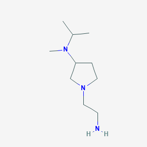 molecular formula C10H23N3 B7923318 1-(2-Aminoethyl)-N-isopropyl-N-methylpyrrolidin-3-amine 