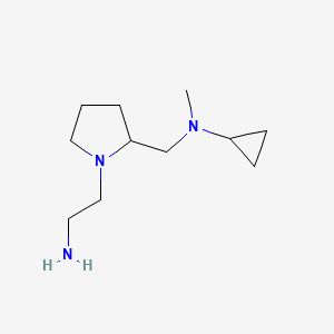 molecular formula C11H23N3 B7923336 [1-(2-Amino-ethyl)-pyrrolidin-2-ylmethyl]-cyclopropyl-methyl-amine 